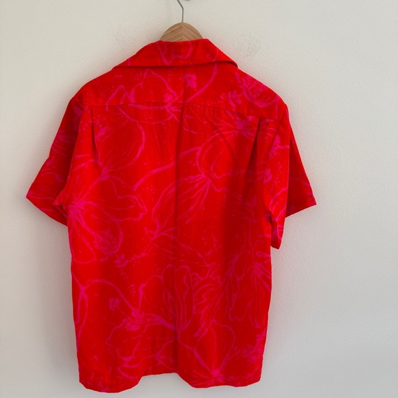 Vintage Hanakahi of Hawaii Men’s Size Medium Vibrant Pink Red M - Picture 7 of 11